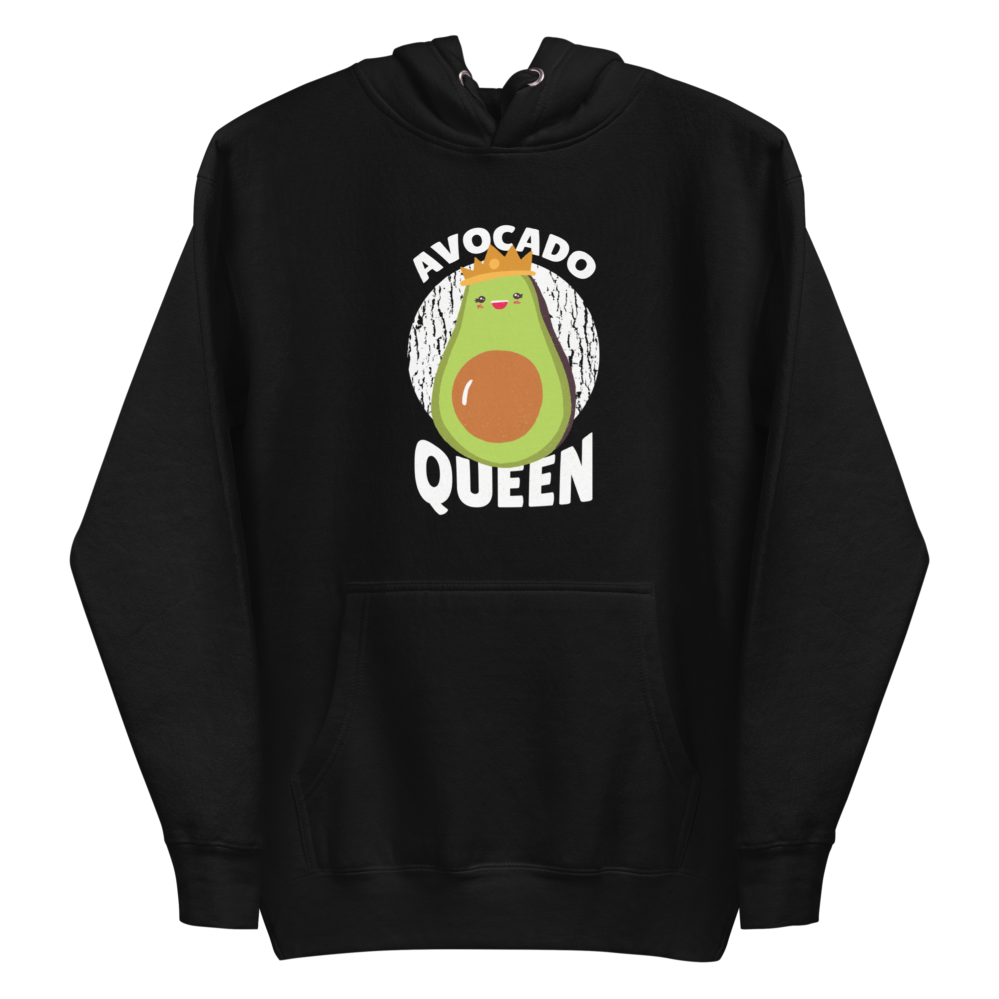unisex-premium-pullover-hoodie-black-front-6a89b1c9268a1.png Avocado Queen Hoodie