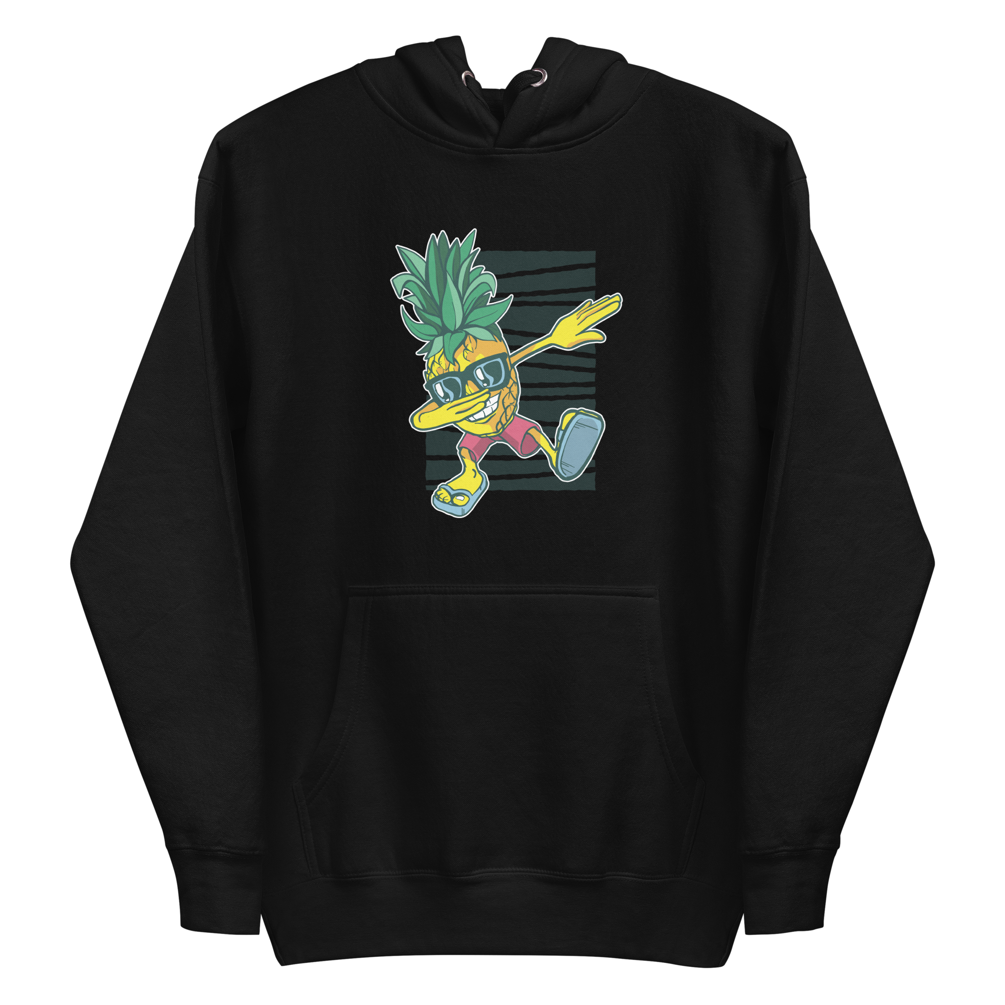 unisex-premium-pullover-hoodie-black-front-6a89cf5b4e58a.png Pineapple Dabbing Hoodie