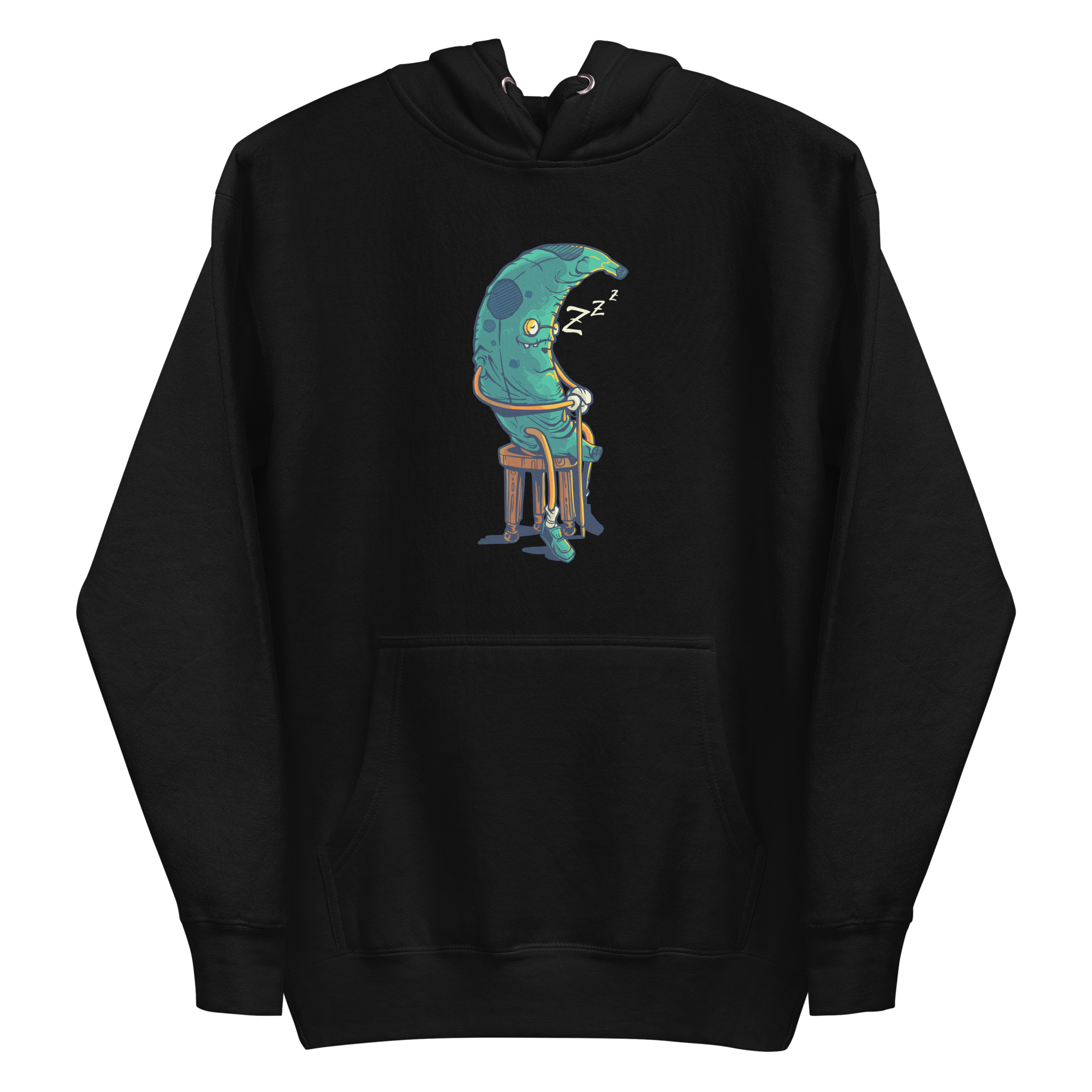 unisex-premium-pullover-hoodie-black-front-6a89cfd4c2922.png Old Banana Hoodie
