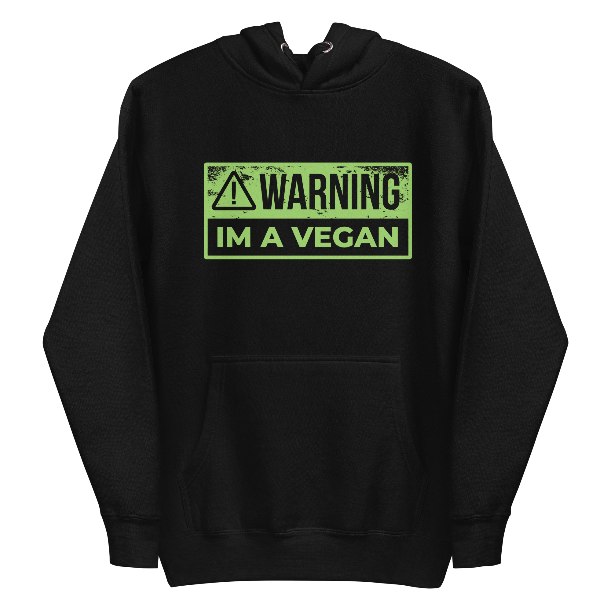 Warning Vegan Hoodie