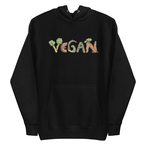 unisex-premium-pullover-hoodie-black-front-6a89d5093a614.png Vegan Vegetables Hoodie