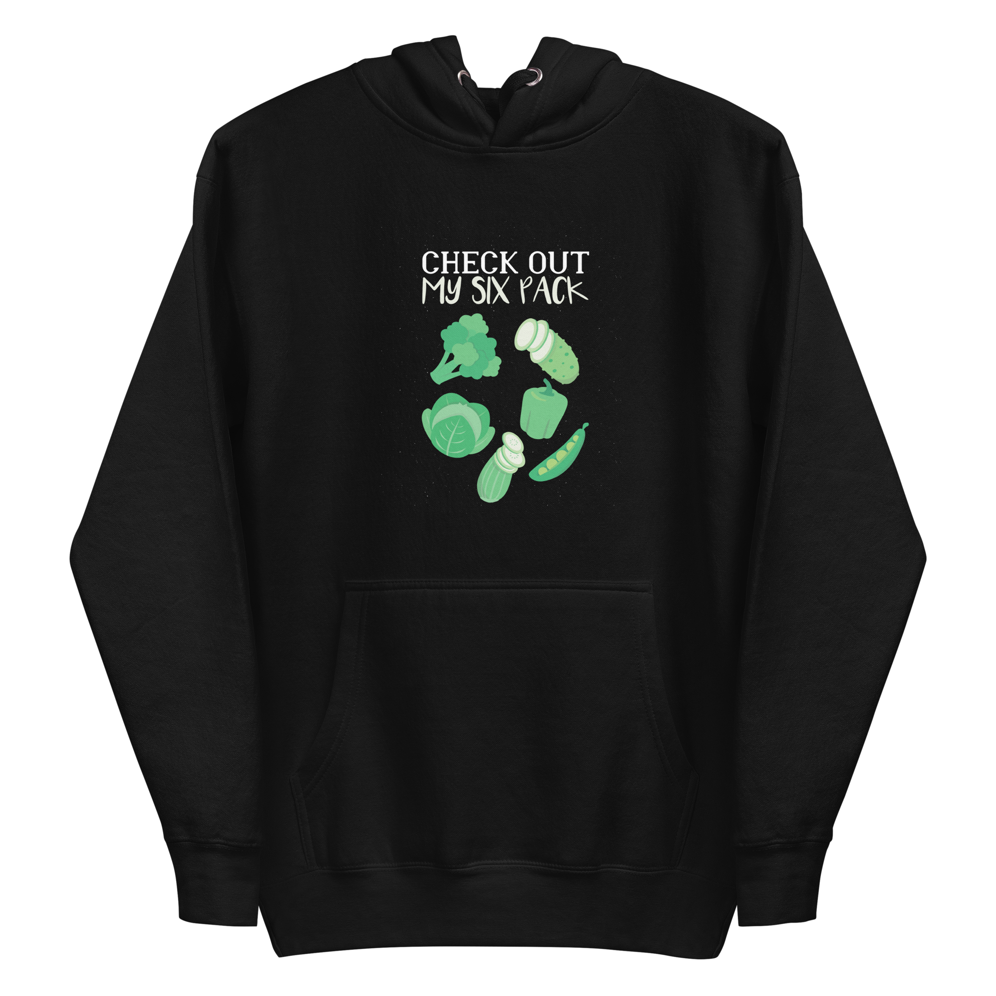 unisex-premium-pullover-hoodie-black-front-6a89e2f6bc137.png Six Pack Hoodie