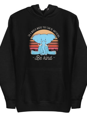 Be Kind Elephant Hoodie