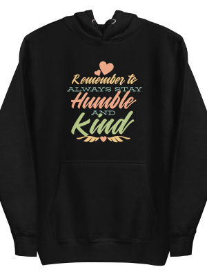 unisex-premium-pullover-hoodie-black-front-6a89fa34c27ad.png Kindness Quote Hoodie