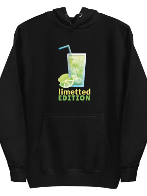 unisex-premium-pullover-hoodie-black-front-6a89fa7093f5d.png Lime Beverage Hoodie