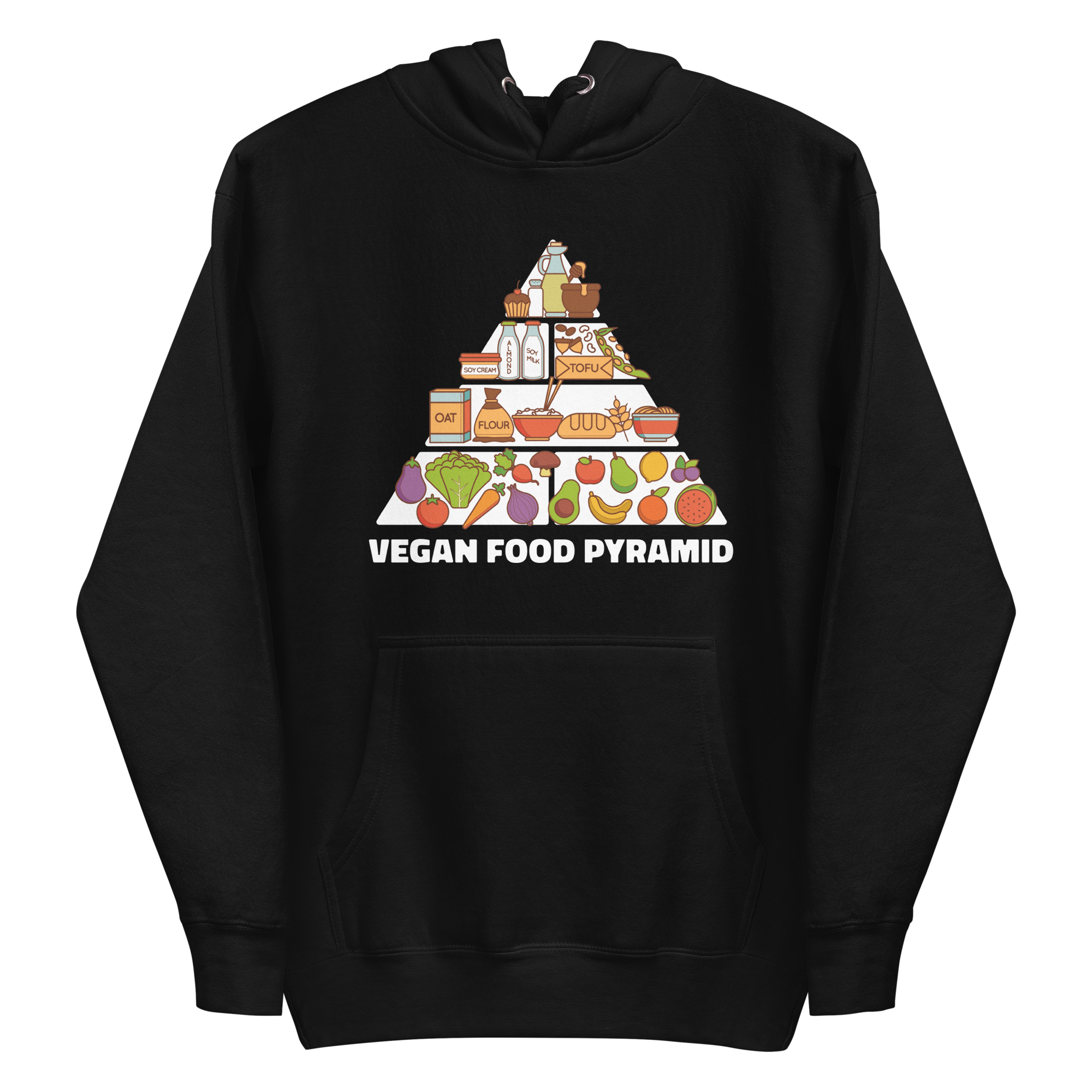 Vegan Food Pyramid Hoodie