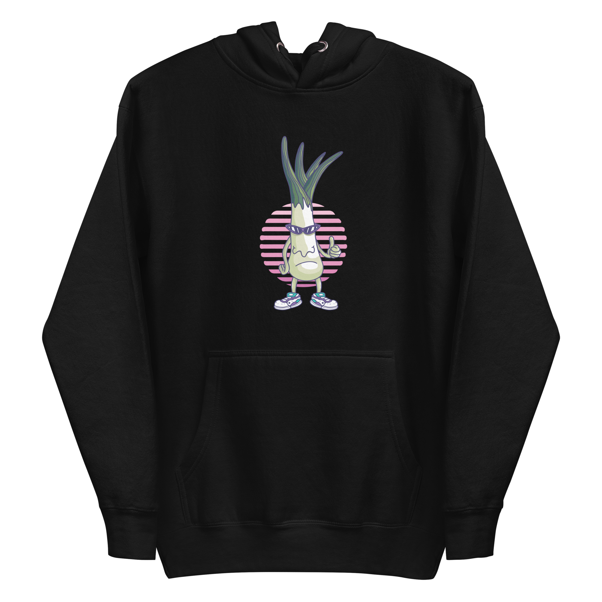 unisex-premium-pullover-hoodie-black-front-6a8a05fb18a44.png Funny Leek Hoodie