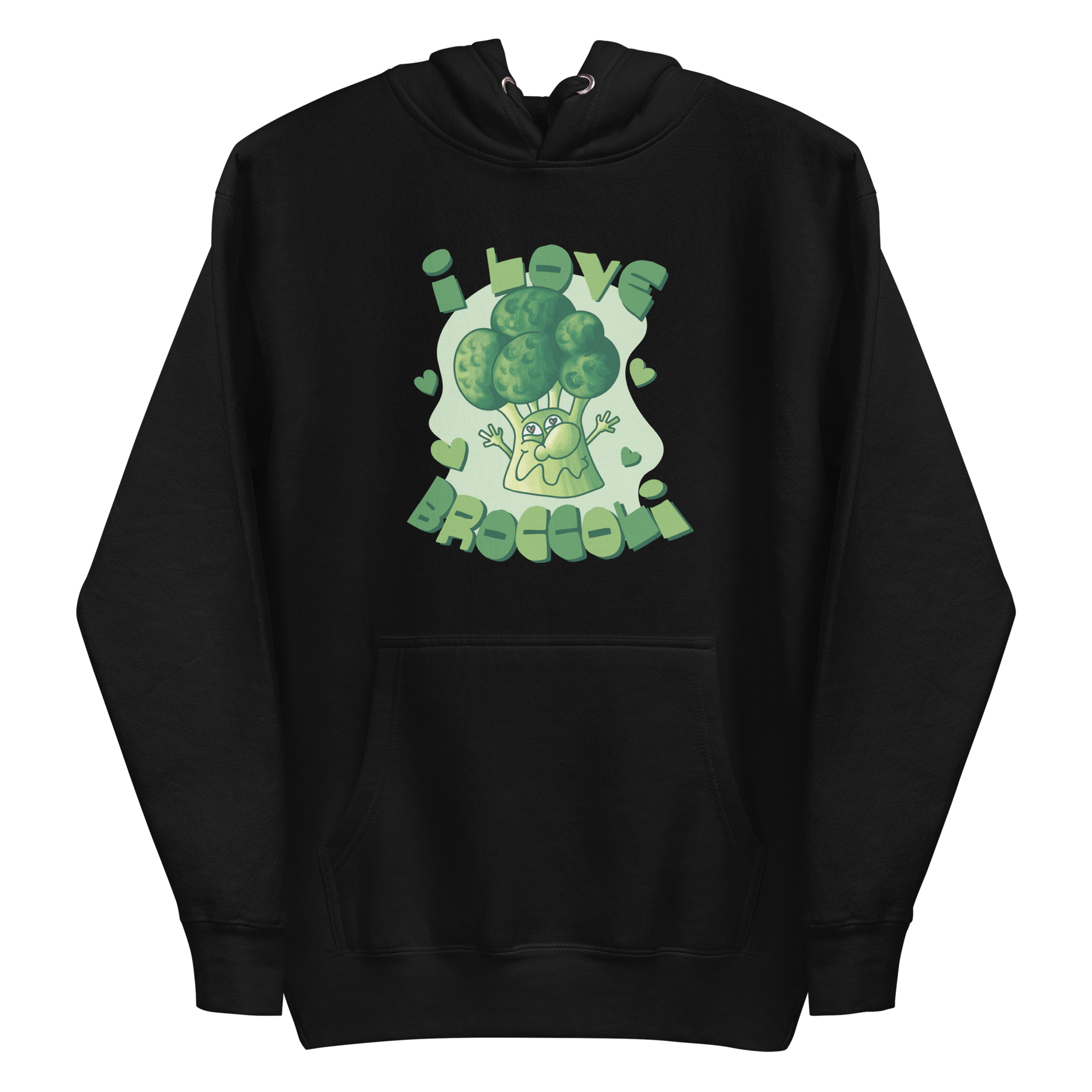 unisex-premium-pullover-hoodie-black-front-6a8a068d93de1.png Broccoli Lover Hoodie