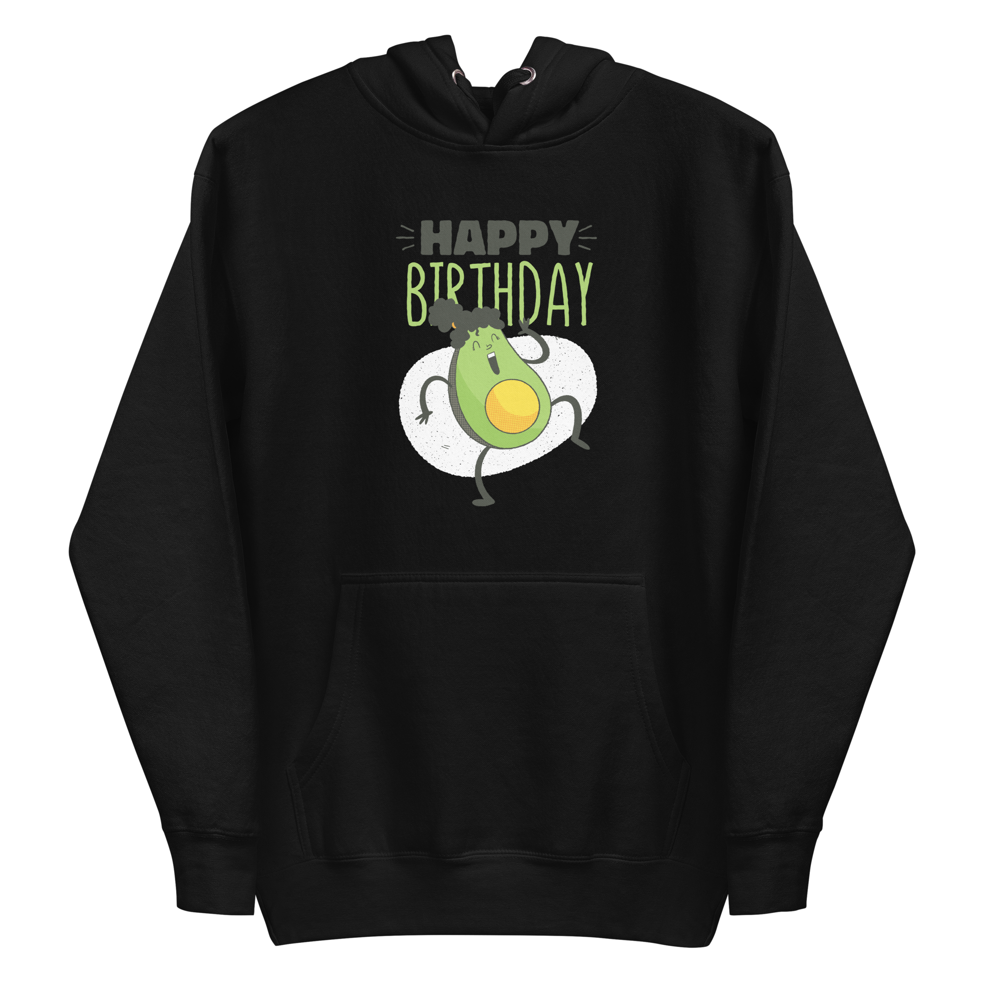 unisex-premium-pullover-hoodie-black-front-6a8a13774c1f3.png Avocado Birthday Hoodie