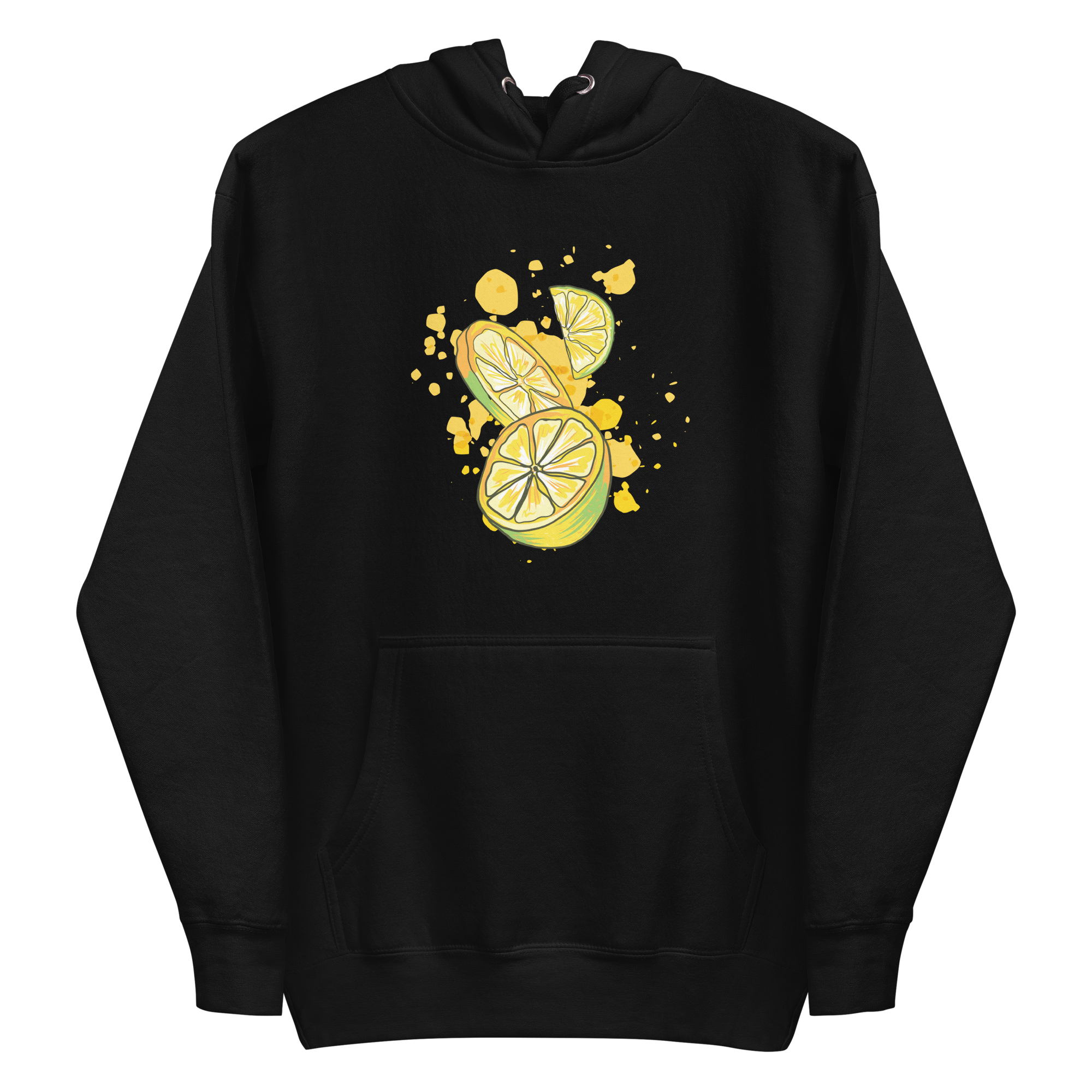 unisex-premium-pullover-hoodie-black-front-6a8a16662f69e.png Lemon Lime Hoodie