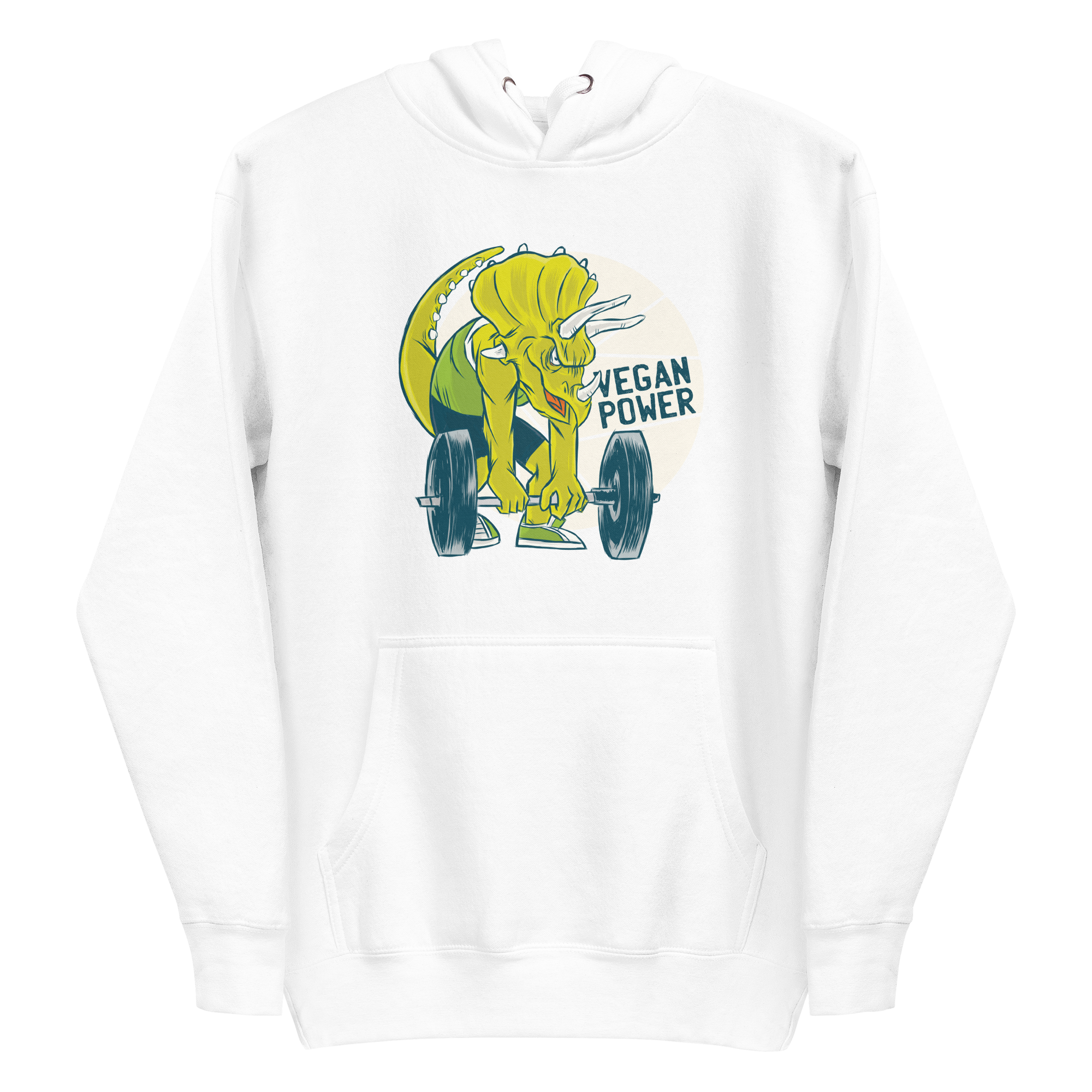 unisex-premium-pullover-hoodie-white-front-6a88b5d1136f3.png Vegan Power Hoodie