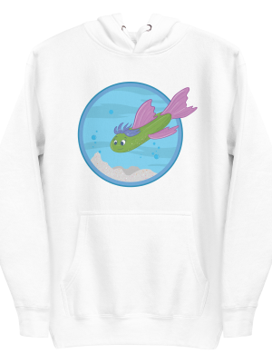 unisex-premium-pullover-hoodie-white-front-6a88b754ddbe2.png Cucumber Green Fish Hoodie