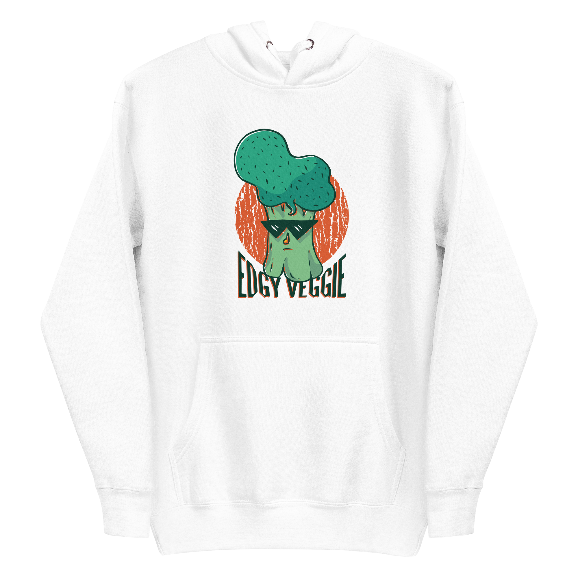 unisex-premium-pullover-hoodie-white-front-6a88b79a3740d.png Edgy Veggie Hoodie