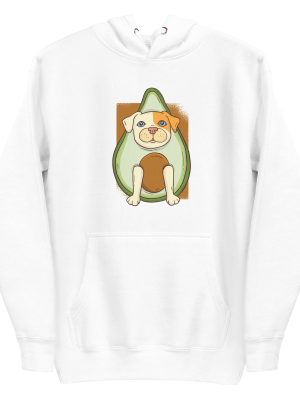 unisex-premium-pullover-hoodie-white-front-6a89b190ef0a7.png Avocado Dog Hoodie