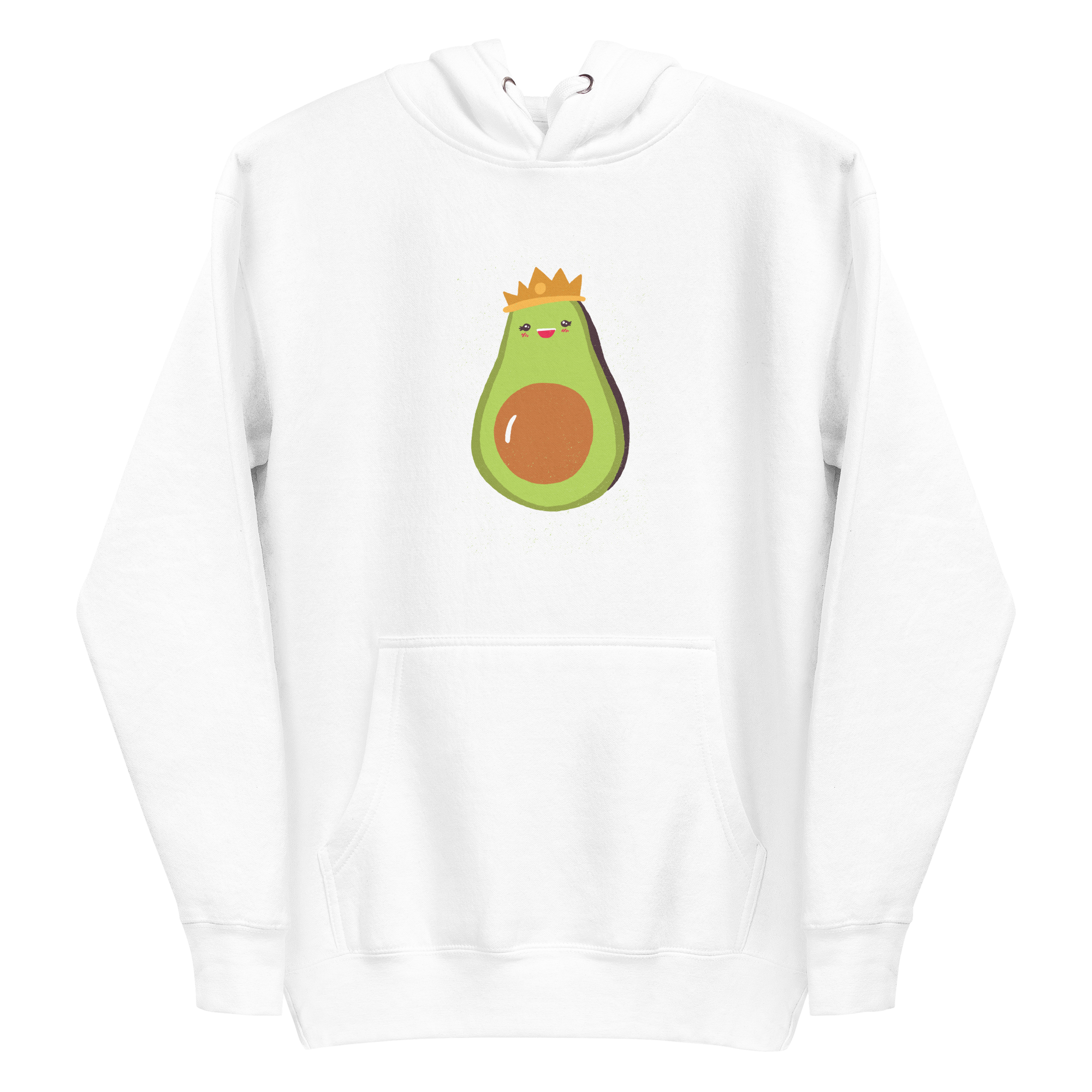 unisex-premium-pullover-hoodie-white-front-6a89b1c927f45.png Avocado Queen Hoodie