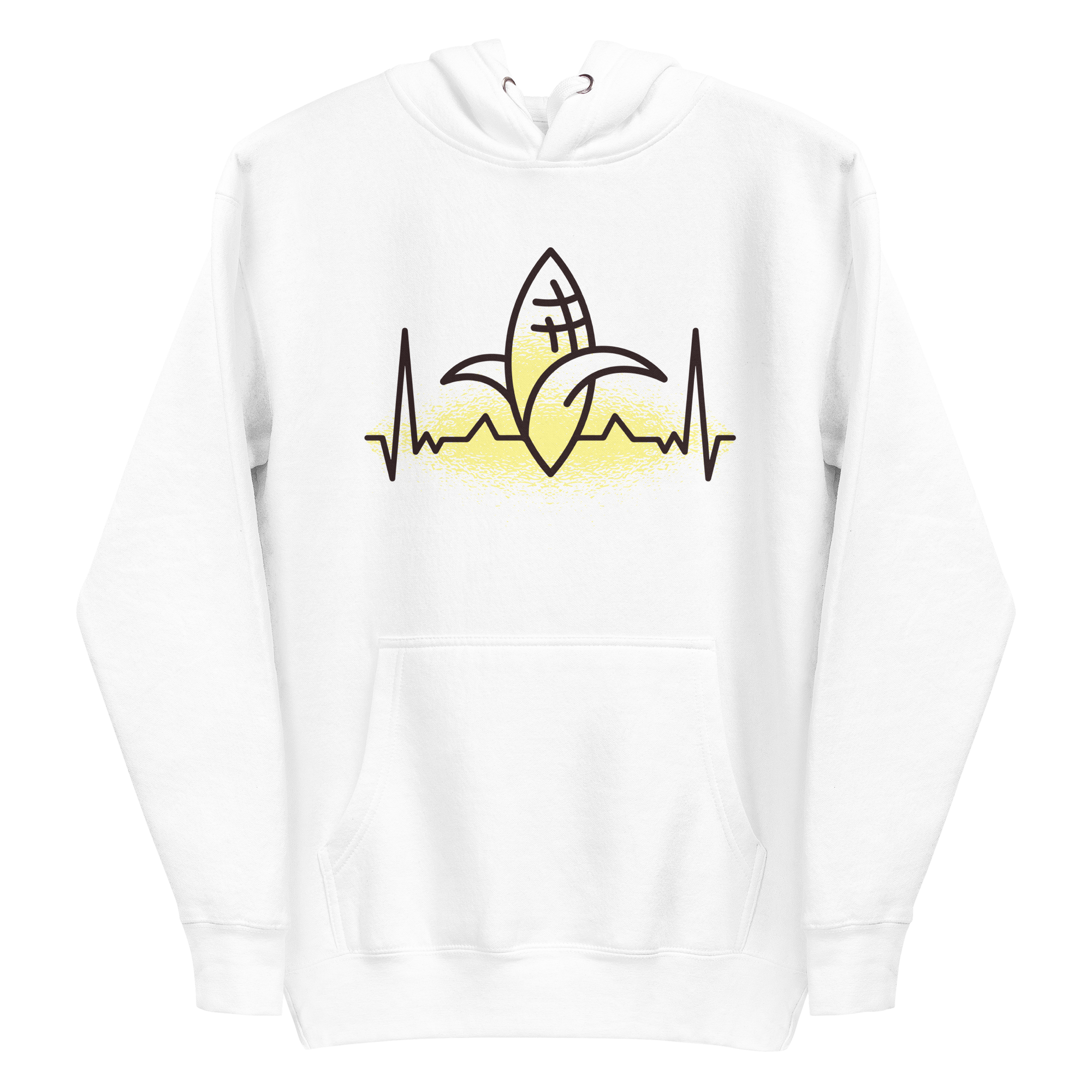 unisex-premium-pullover-hoodie-white-front-6a89cddc80fd7.png Corn Heartbeat Farm Hoodie