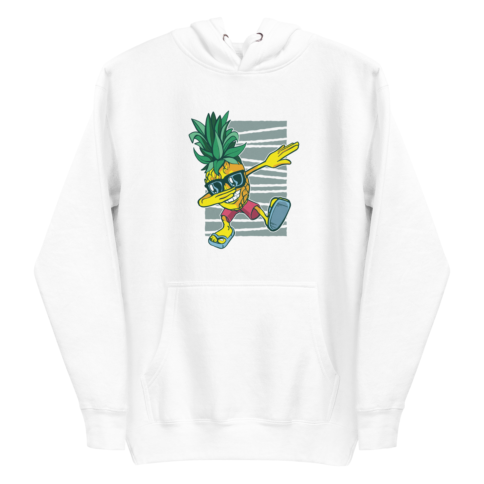 unisex-premium-pullover-hoodie-white-front-6a89cf5b4fbb8.png Pineapple Dabbing Hoodie