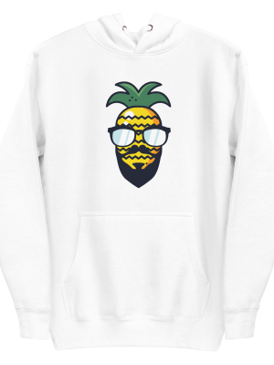 unisex-premium-pullover-hoodie-white-front-6a89cf92cf2c1.png Hipster Pineapple Hoodie