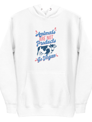 unisex-premium-pullover-hoodie-white-front-6a89d187972e3.png Go Vegan Hoodie