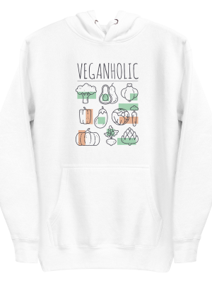unisex-premium-pullover-hoodie-white-front-6a89d38eb6364.png Veganholic Hoodie