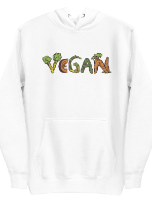unisex-premium-pullover-hoodie-white-front-6a89d509392a6.png Vegan Vegetables Hoodie