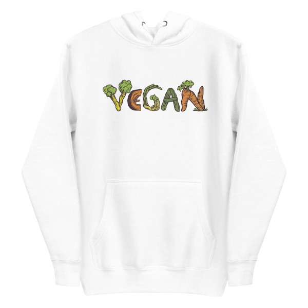 unisex-premium-pullover-hoodie-white-front-6a89d509392a6.png Vegan Vegetables Hoodie