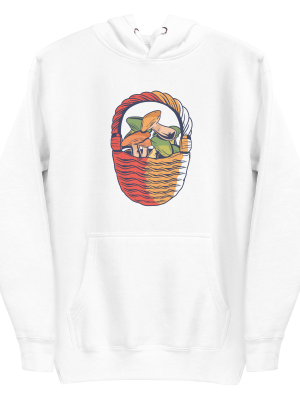 unisex-premium-pullover-hoodie-white-front-6a89f46aa7890.png Mushroom Basket Hoodie