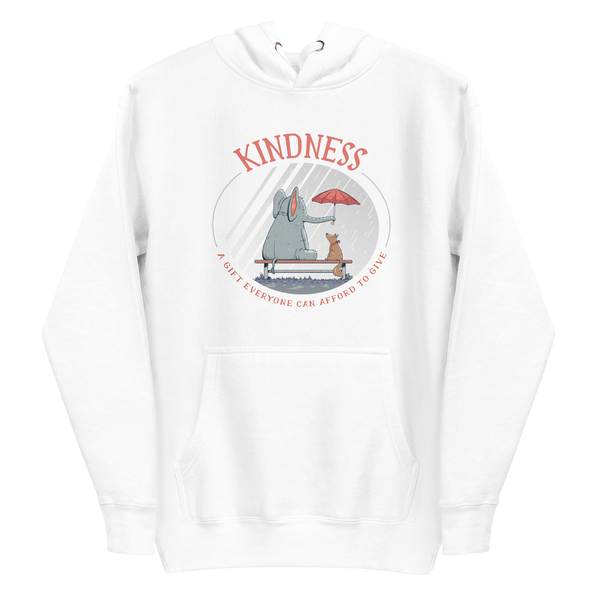 unisex-premium-pullover-hoodie-white-front-6a89f7727f836.png Kind Animals Hoodie