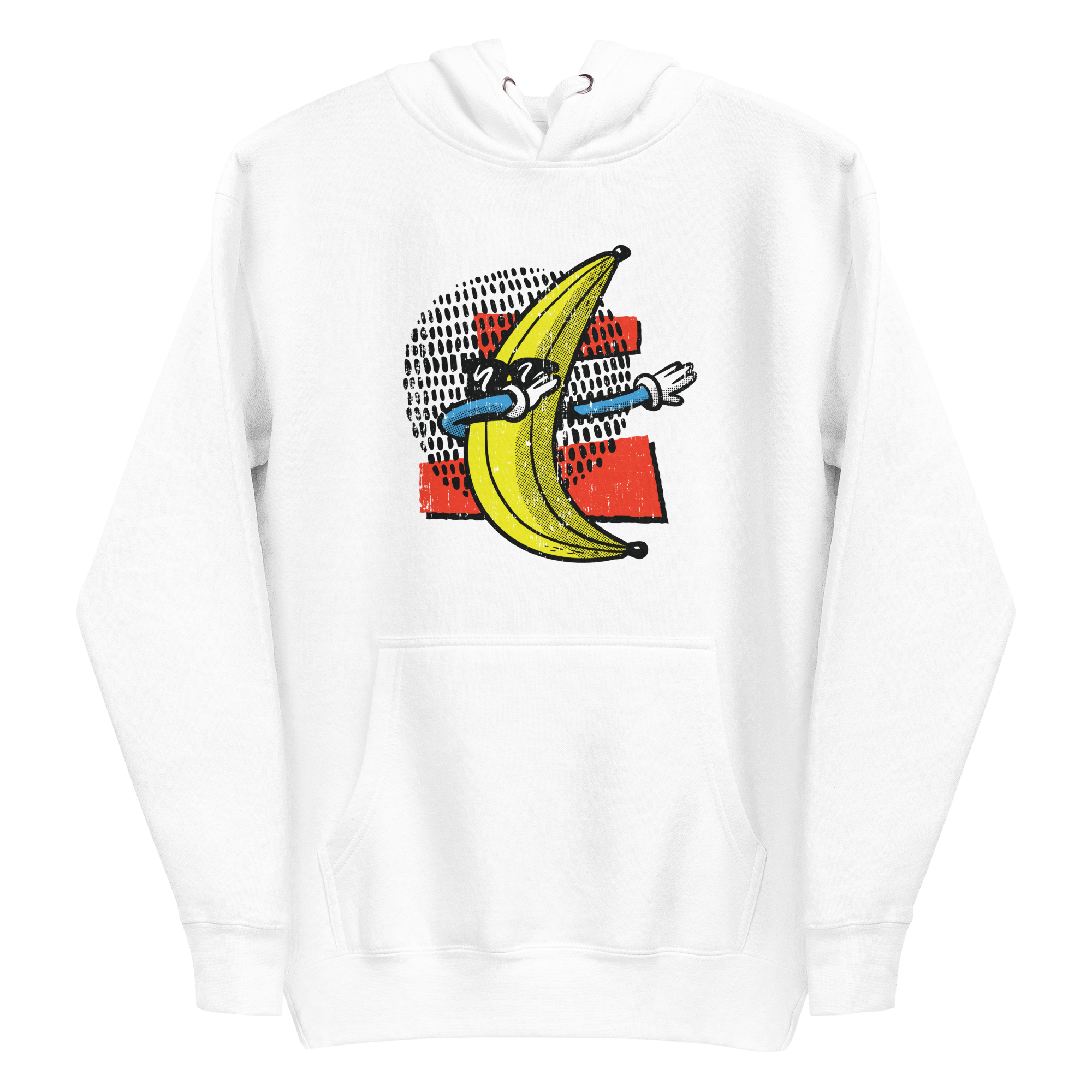 unisex-premium-pullover-hoodie-white-front-6a89fbb5d53b9.png Banana Dabbing Hoodie