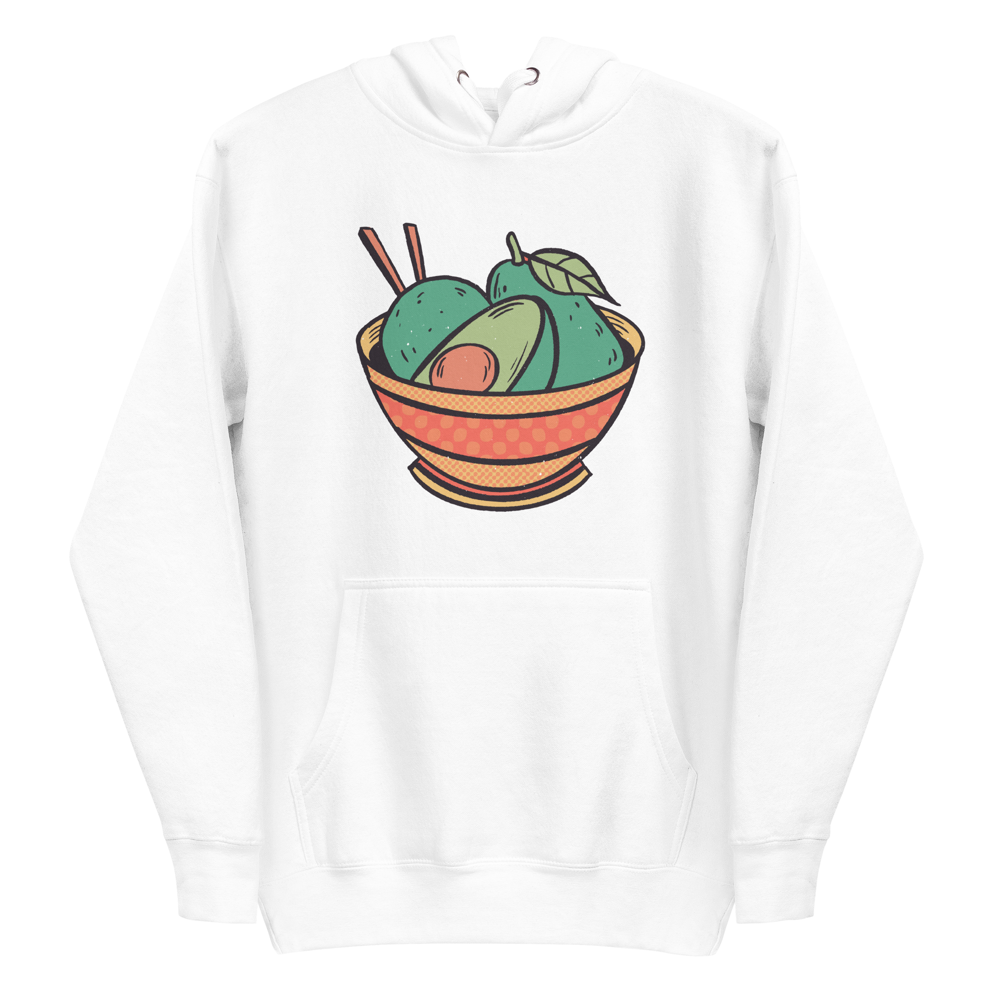 unisex-premium-pullover-hoodie-white-front-6a89fc3781ae1.png Avocado Bowl Hoodie