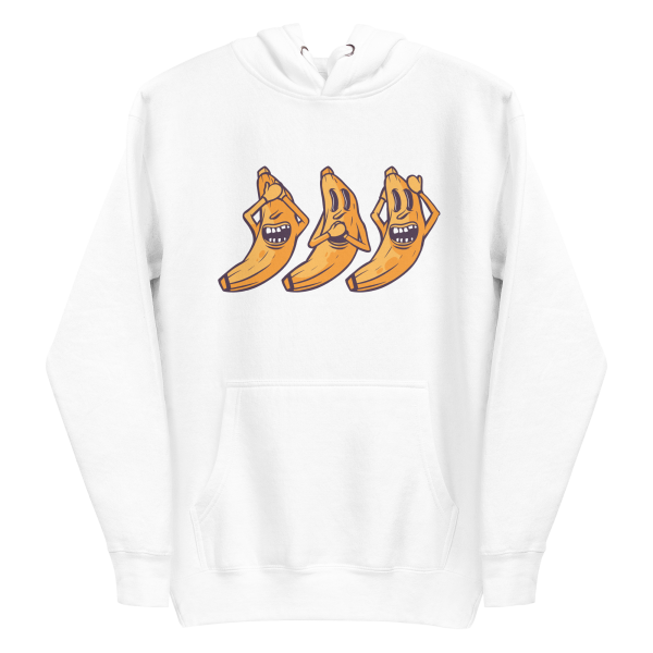unisex-premium-pullover-hoodie-white-front-6a89fcf024ea6.png Crazy Bananas Hoodie