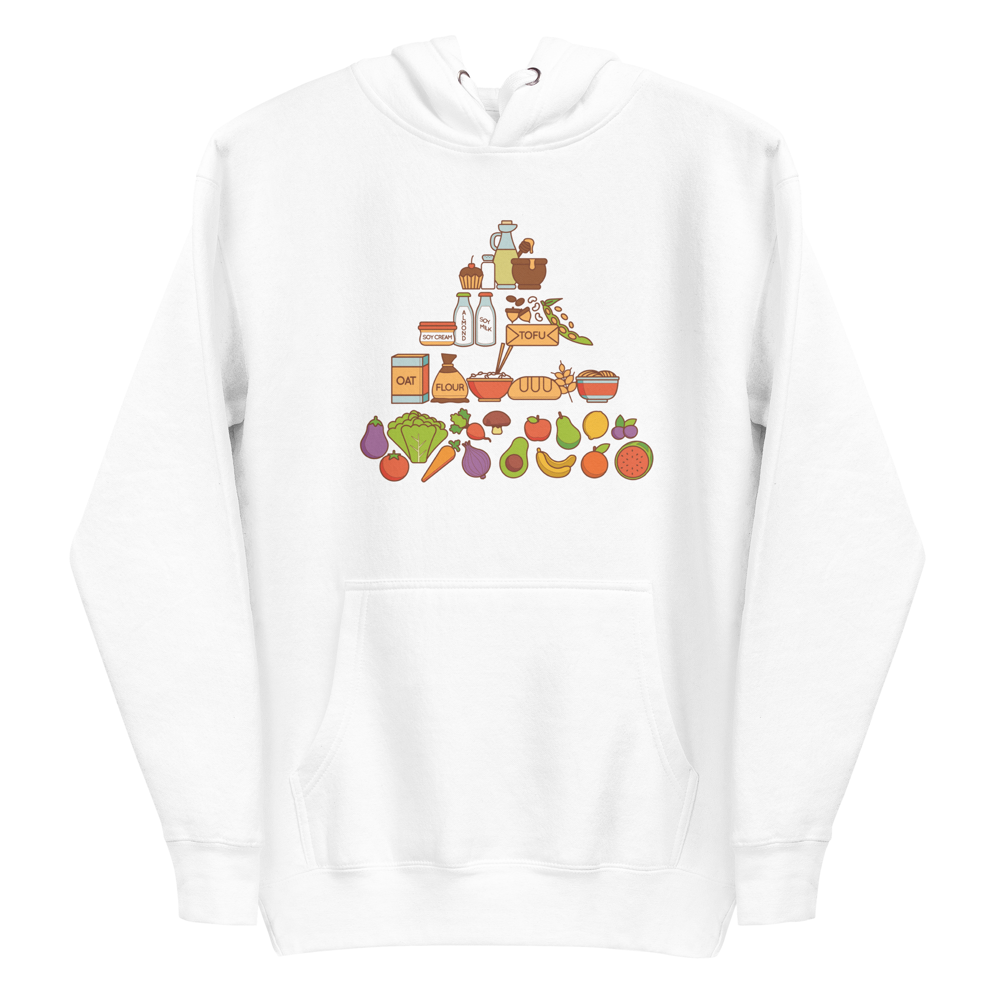 Vegan Food Pyramid Hoodie