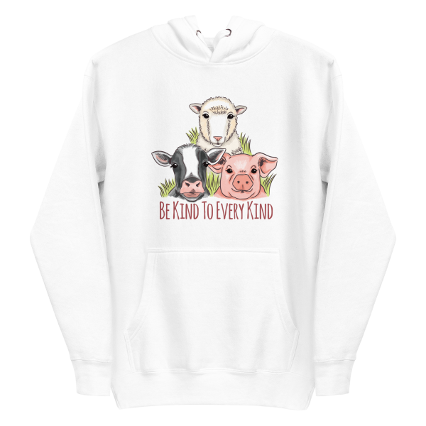 unisex-premium-pullover-hoodie-white-front-6a89ffb732b1a.png Vegan Kindness Hoodie