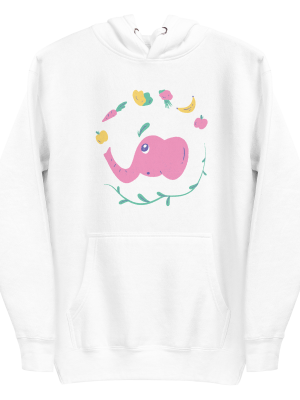 unisex-premium-pullover-hoodie-white-front-6a8a02e92d6ee.png Vegan Elephant Hoodie