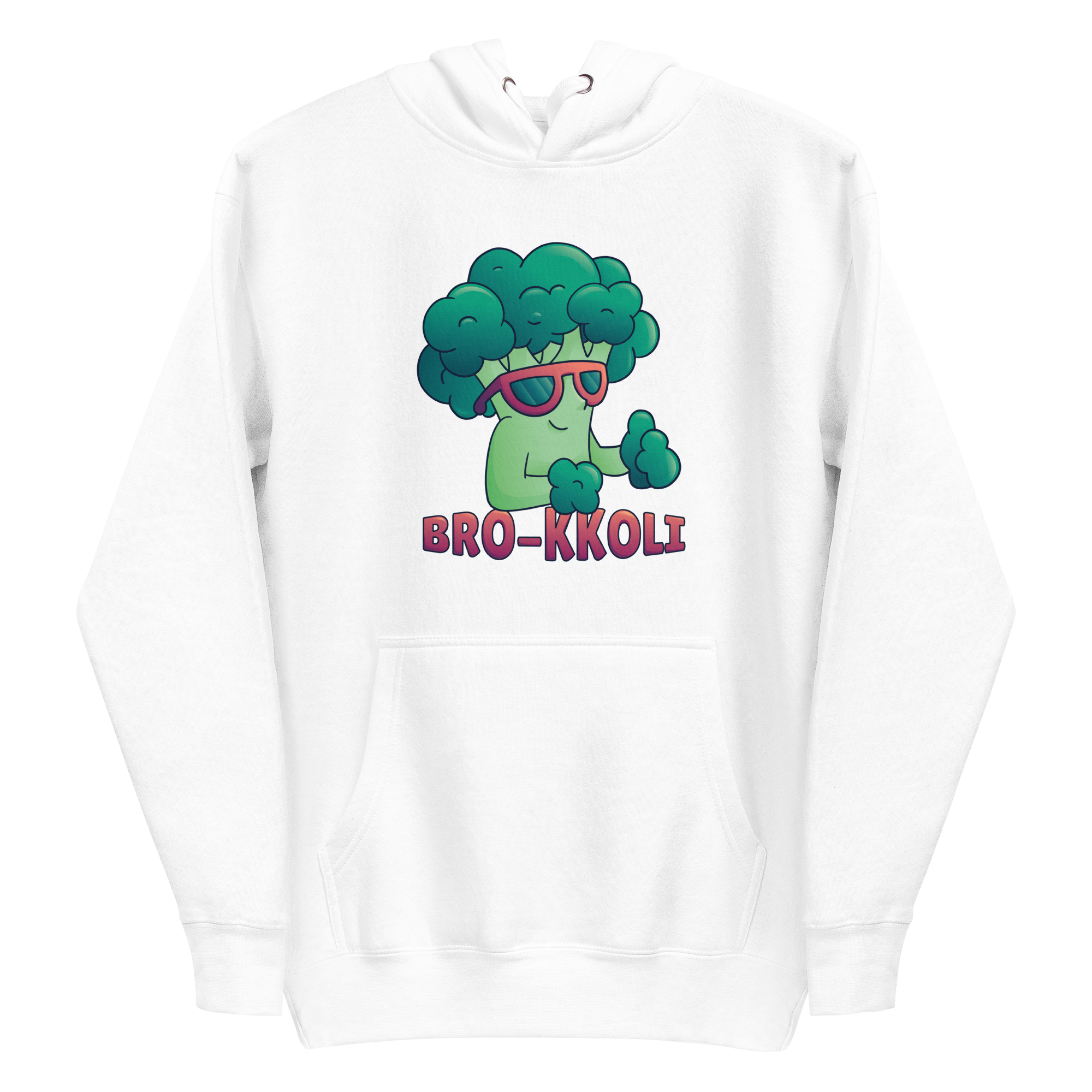 unisex-premium-pullover-hoodie-white-front-6a8a05c9d04c6.png Broccoli Bro Hoodie