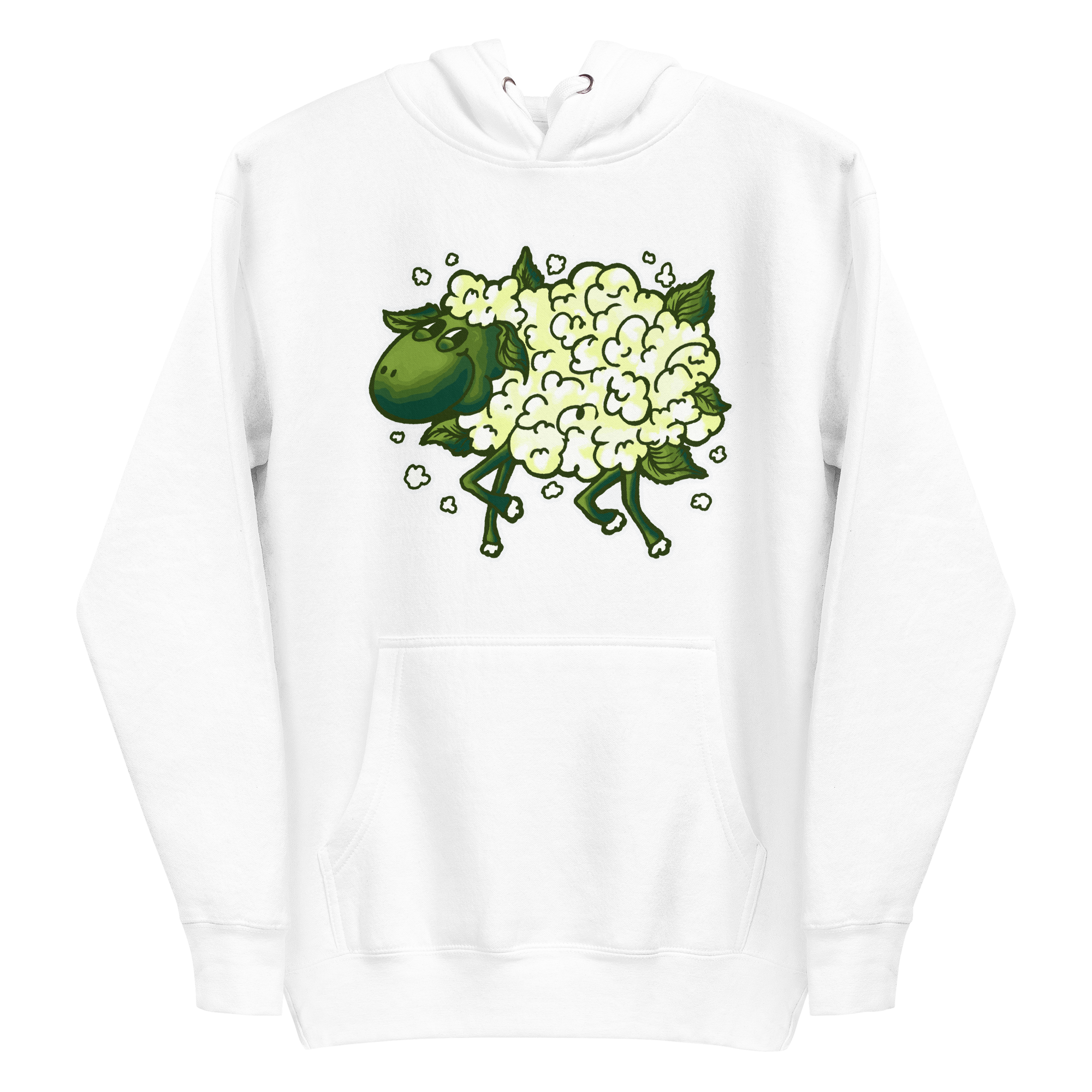 unisex-premium-pullover-hoodie-white-front-6a8a0750109c7.png Cauliflower Sheep Hoodie