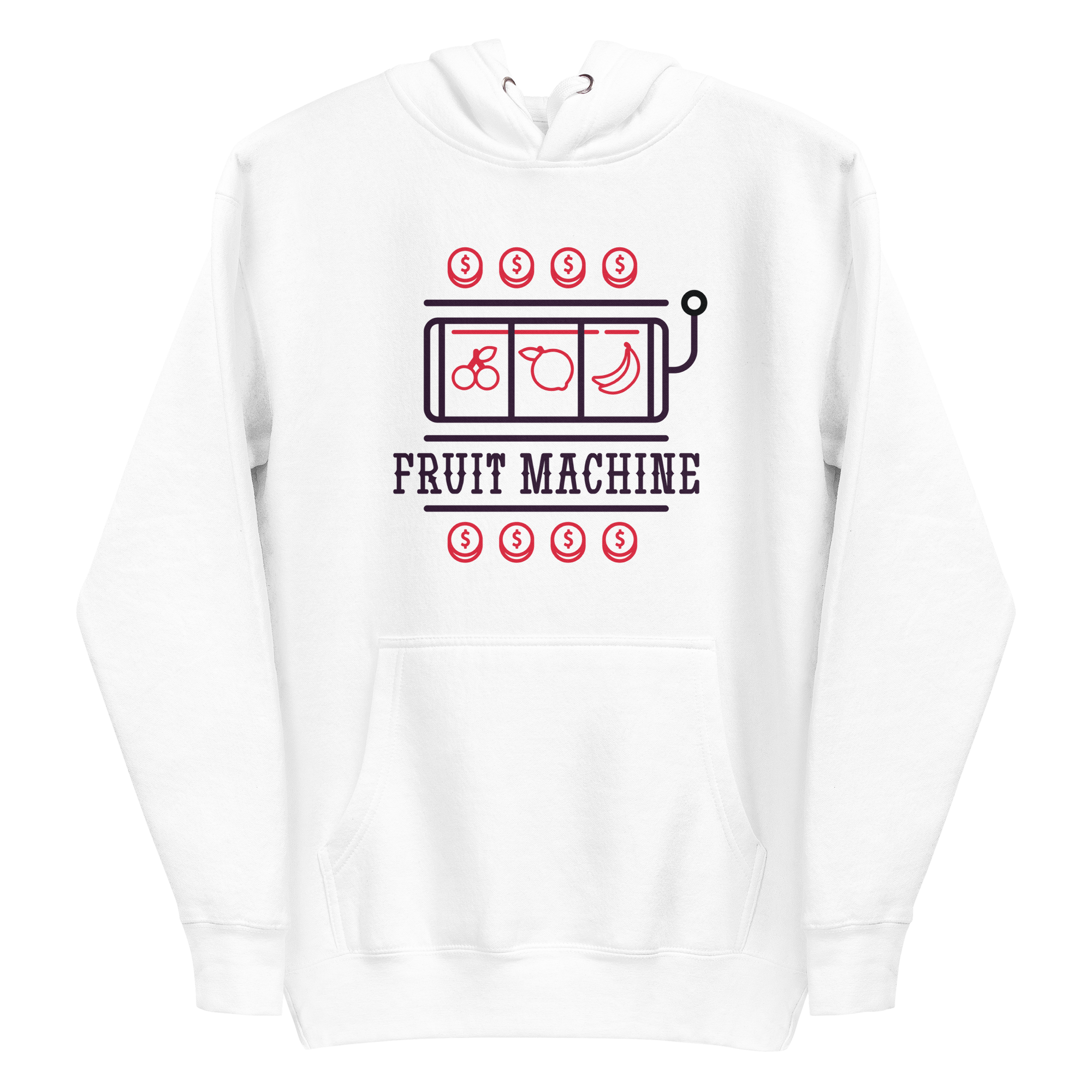unisex-premium-pullover-hoodie-white-front-6a8a0827a3e6d.png Fruit Machine Hoodie