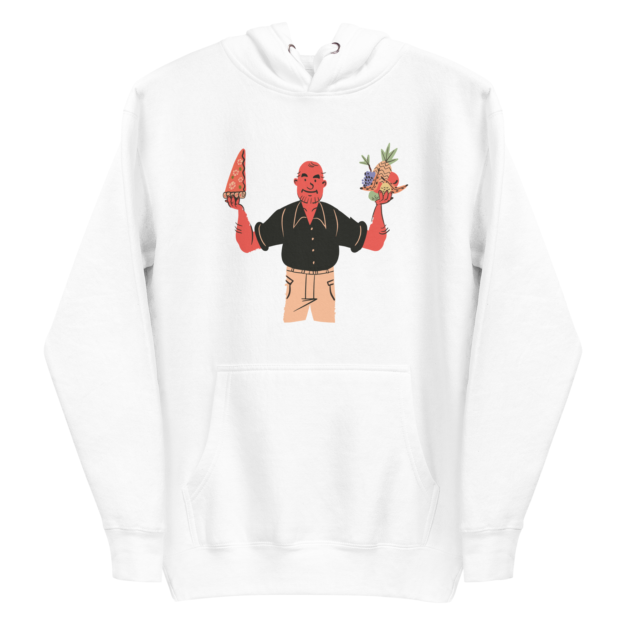 Vegan Pizza or Fruit Hoodie