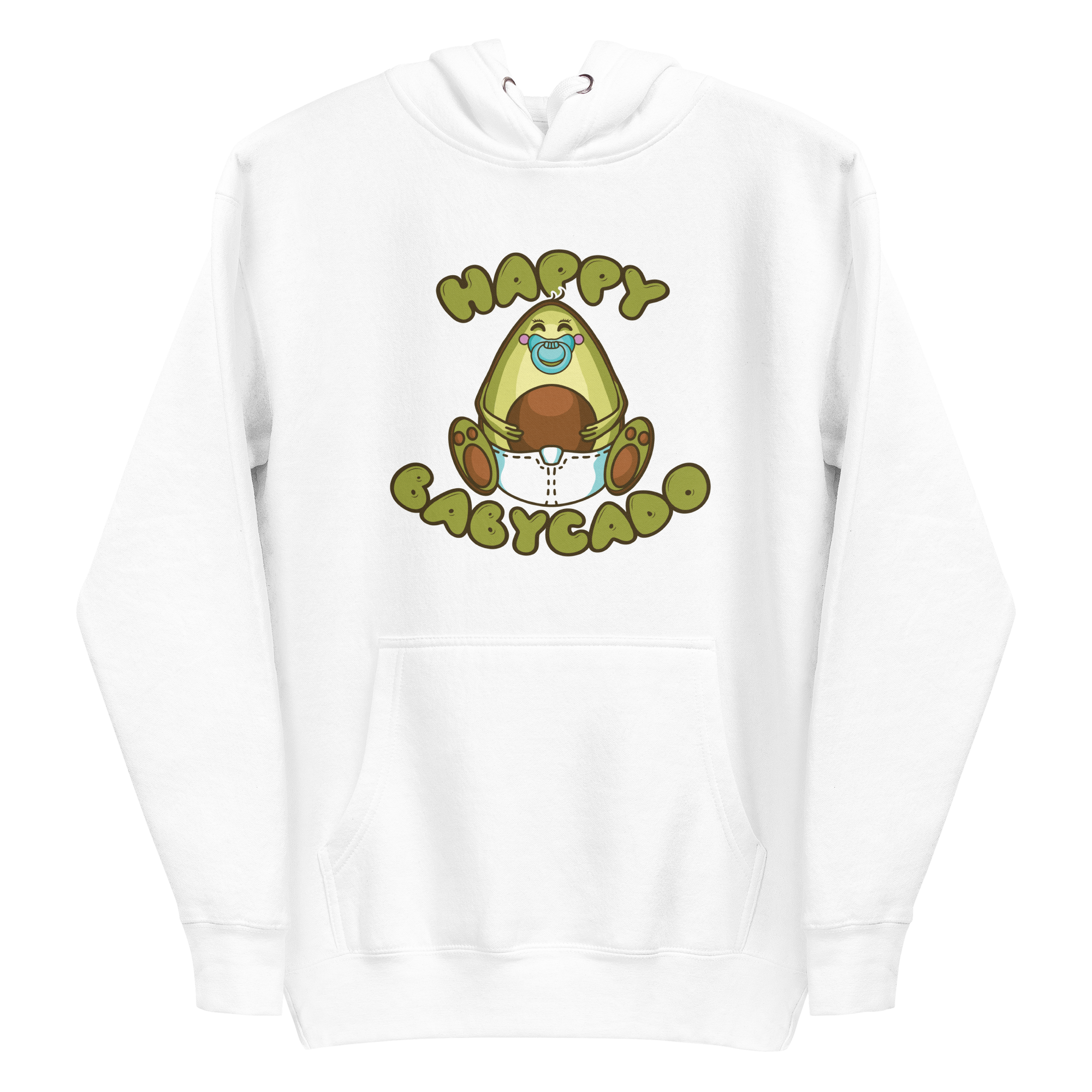unisex-premium-pullover-hoodie-white-front-6a8a0db7398b2.png Happy Babycado Hoodie