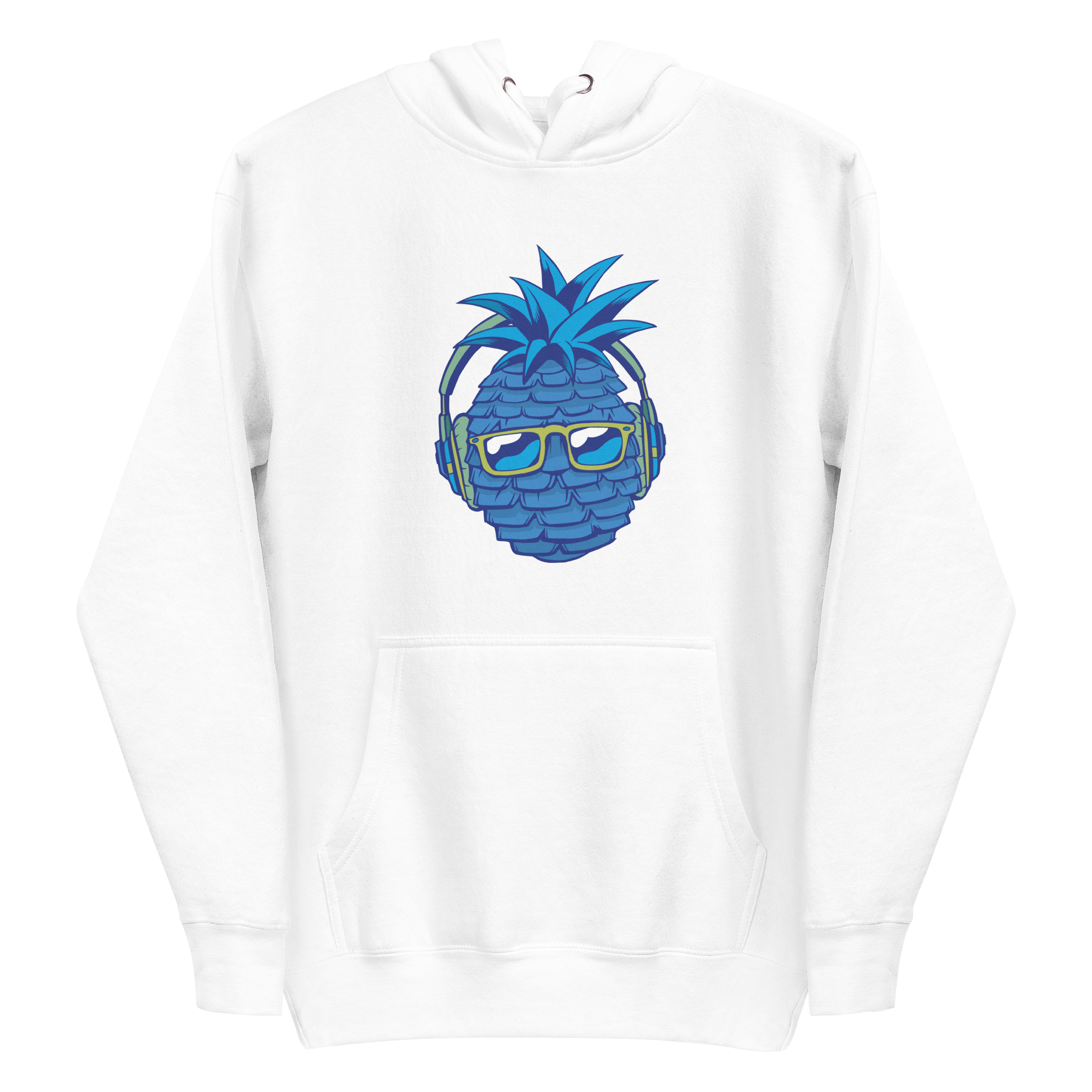 unisex-premium-pullover-hoodie-white-front-6a8a11ba5da81.png Blue Pineapple Hoodie