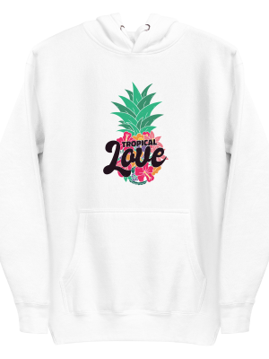 unisex-premium-pullover-hoodie-white-front-6a8a15e0a2f67.png Tropical Love Hoodie