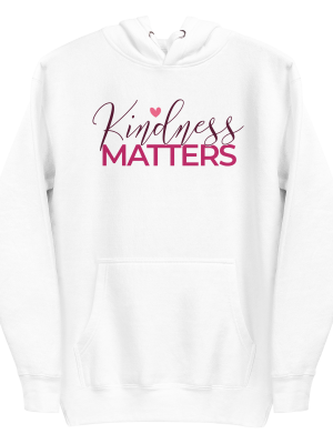 unisex-premium-pullover-hoodie-white-front-6a8b57f24f118.png Kindness Matters Hoodie