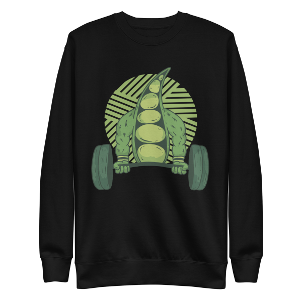 unisex-premium-sweatshirt-black-front-6a88b93a24cee.png Weightlifting Bean Sweatshirt