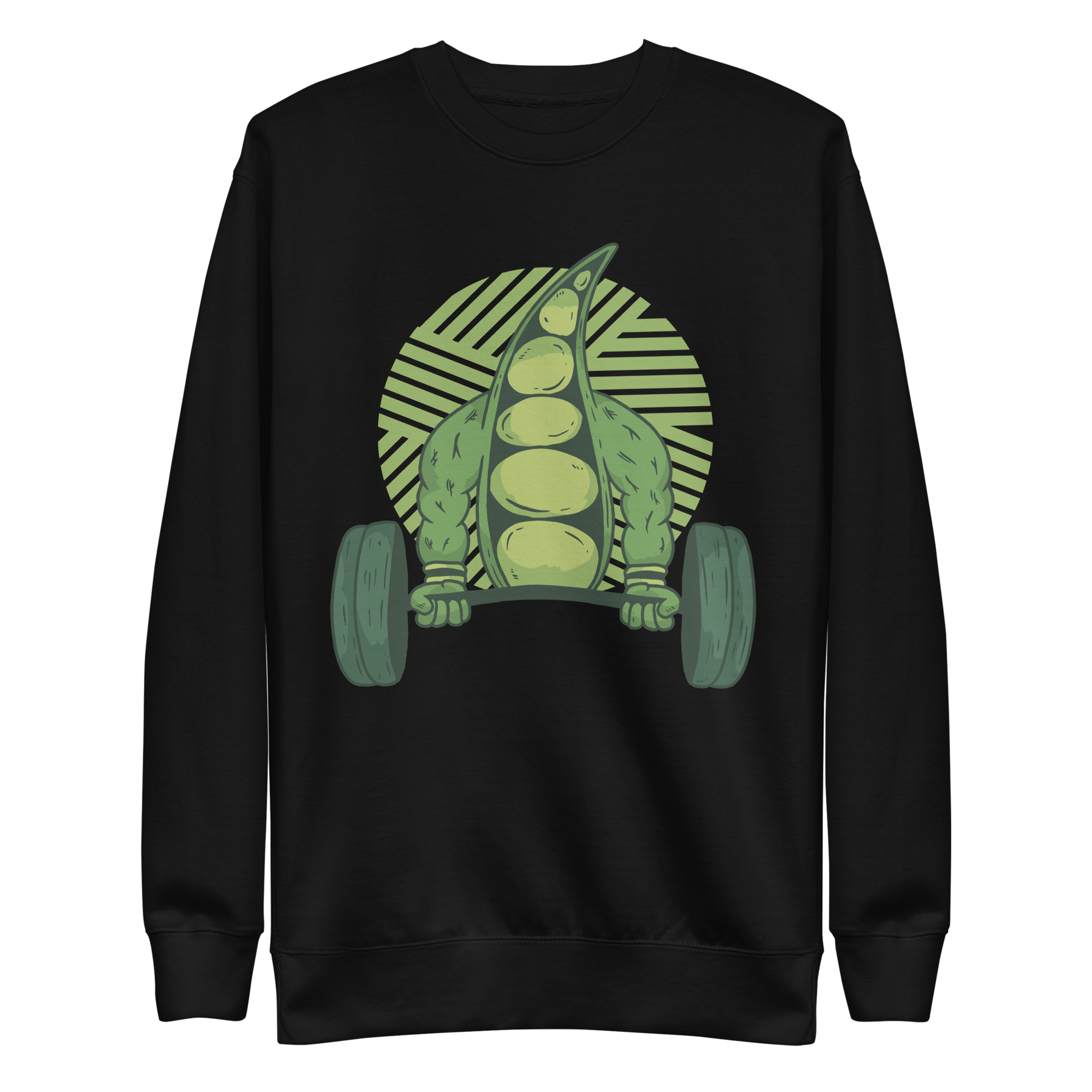 unisex-premium-sweatshirt-black-front-6a88b93a24cee.png Weightlifting Bean Sweatshirt