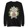 unisex-premium-sweatshirt-black-front-6a89b23f786b4.png Grumpy Avocado Cat Sweatshirt