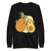 unisex-premium-sweatshirt-black-front-6a89cd3db3d1d.png Pineapple Avocado Friends Sweatshirt