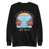 unisex-premium-sweatshirt-black-front-6a89f86bc10e9.png Be Kind Elephant Sweatshirt