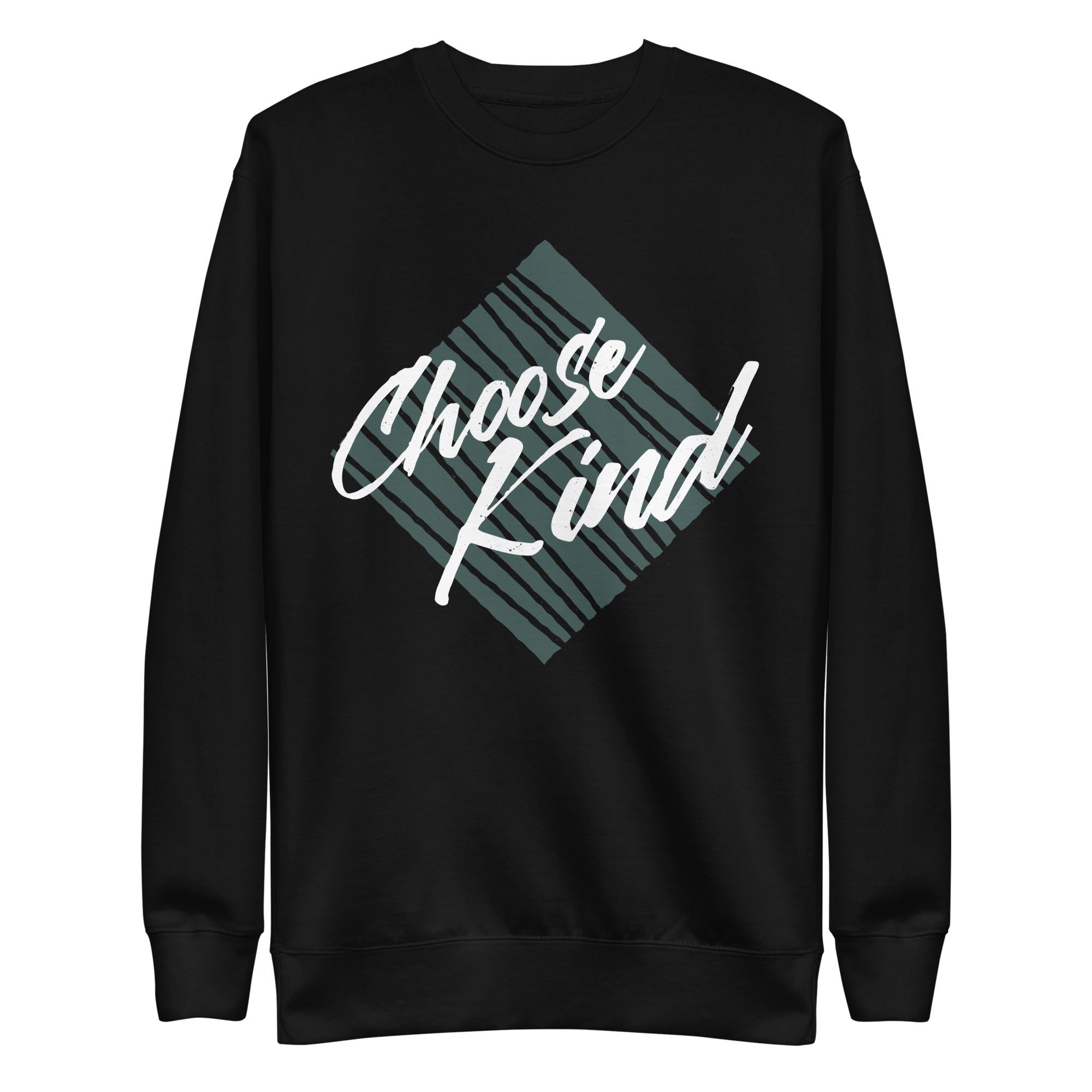 unisex-premium-sweatshirt-black-front-6a89f9dfe9ae0.png Choose Kind Sweatshirt