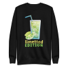 unisex-premium-sweatshirt-black-front-6a89fa72f0478.png Lime Beverage Sweatshirt
