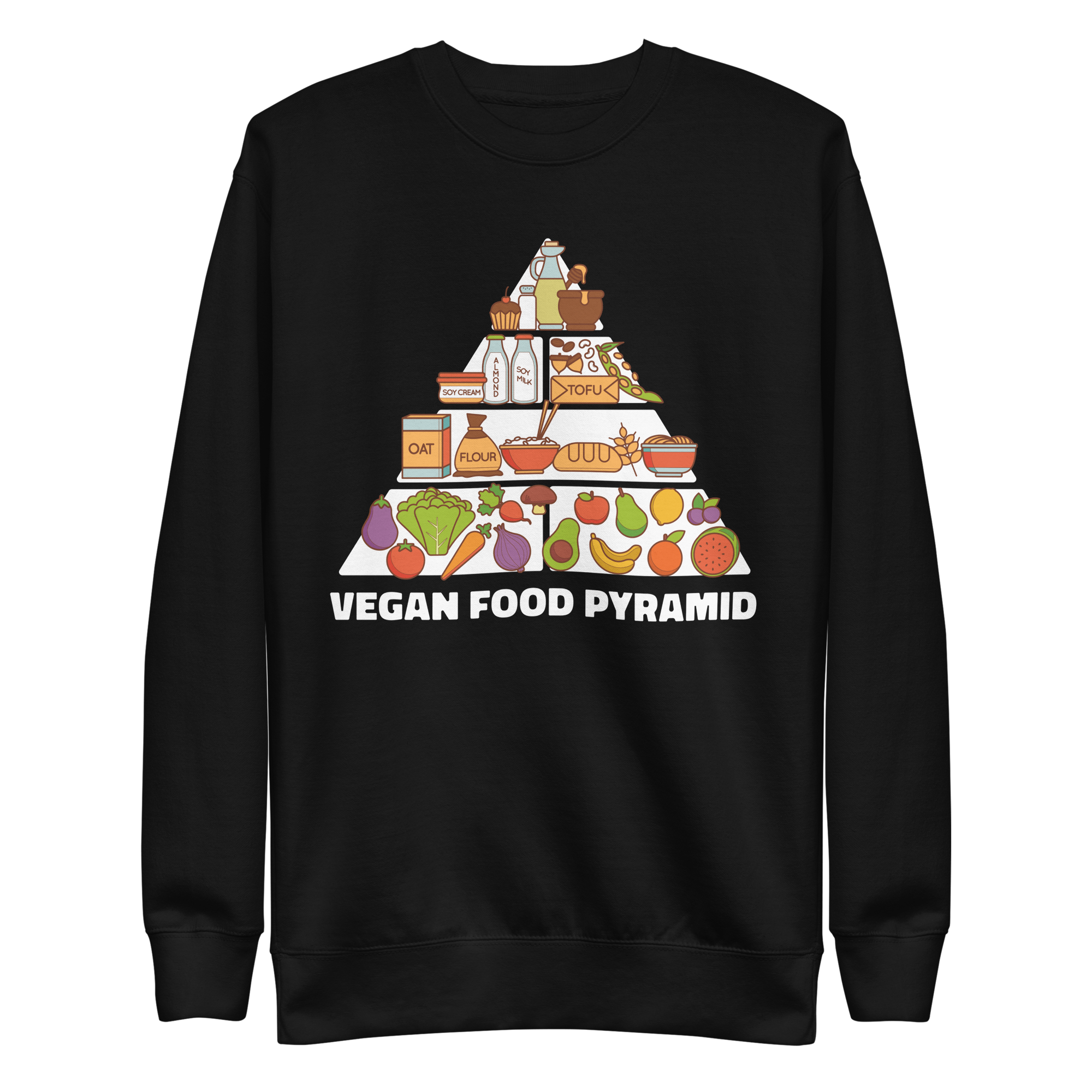 Vegan Food Pyramid Sweatshirt